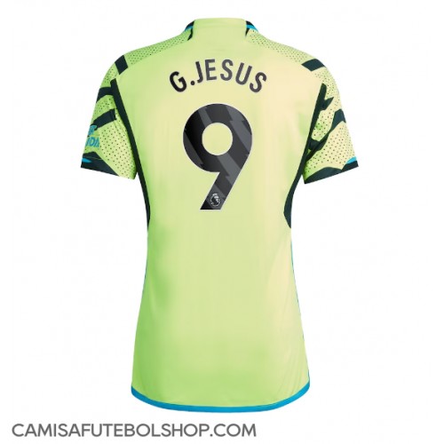 Camisa de time de futebol Arsenal Gabriel Jesus #9 Replicas 2º Equipamento 2023-24 Manga Curta